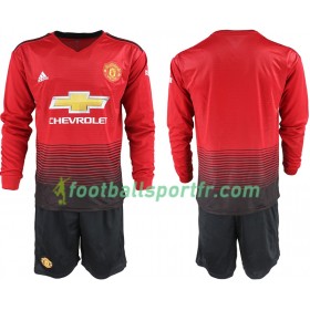 Tenue Manchester United Enfant Domicile 2018-2019 Maillot de Foot ML